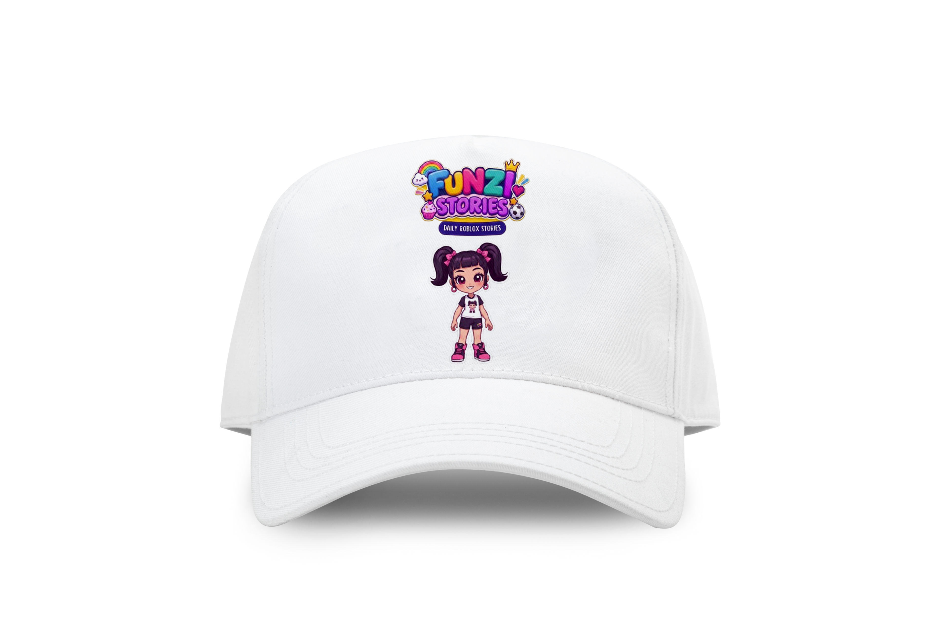Funzi Stories — Purple Hair Girl Snapback Cap