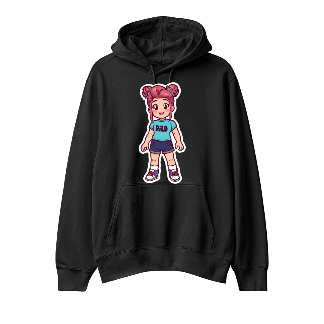 Funzi Stories — Pink Hair Girl (RiLD) Hoodie