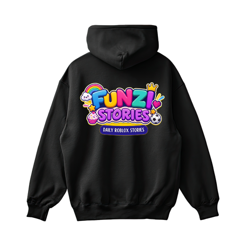 Funzi Stories — Black Hair Girl Hoodie